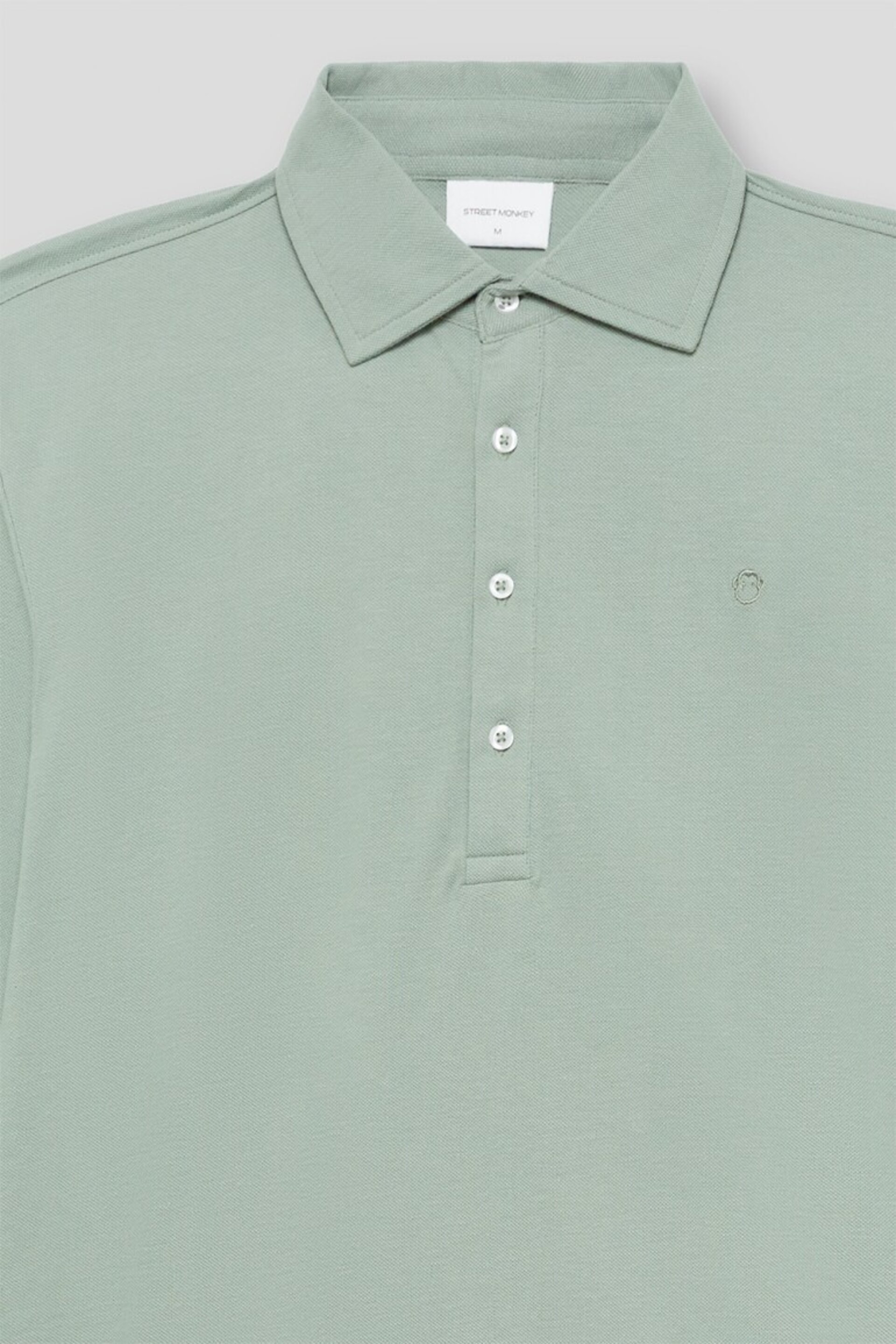 POLO PIQUÉ M/LARGA EUCALIPTO - 2