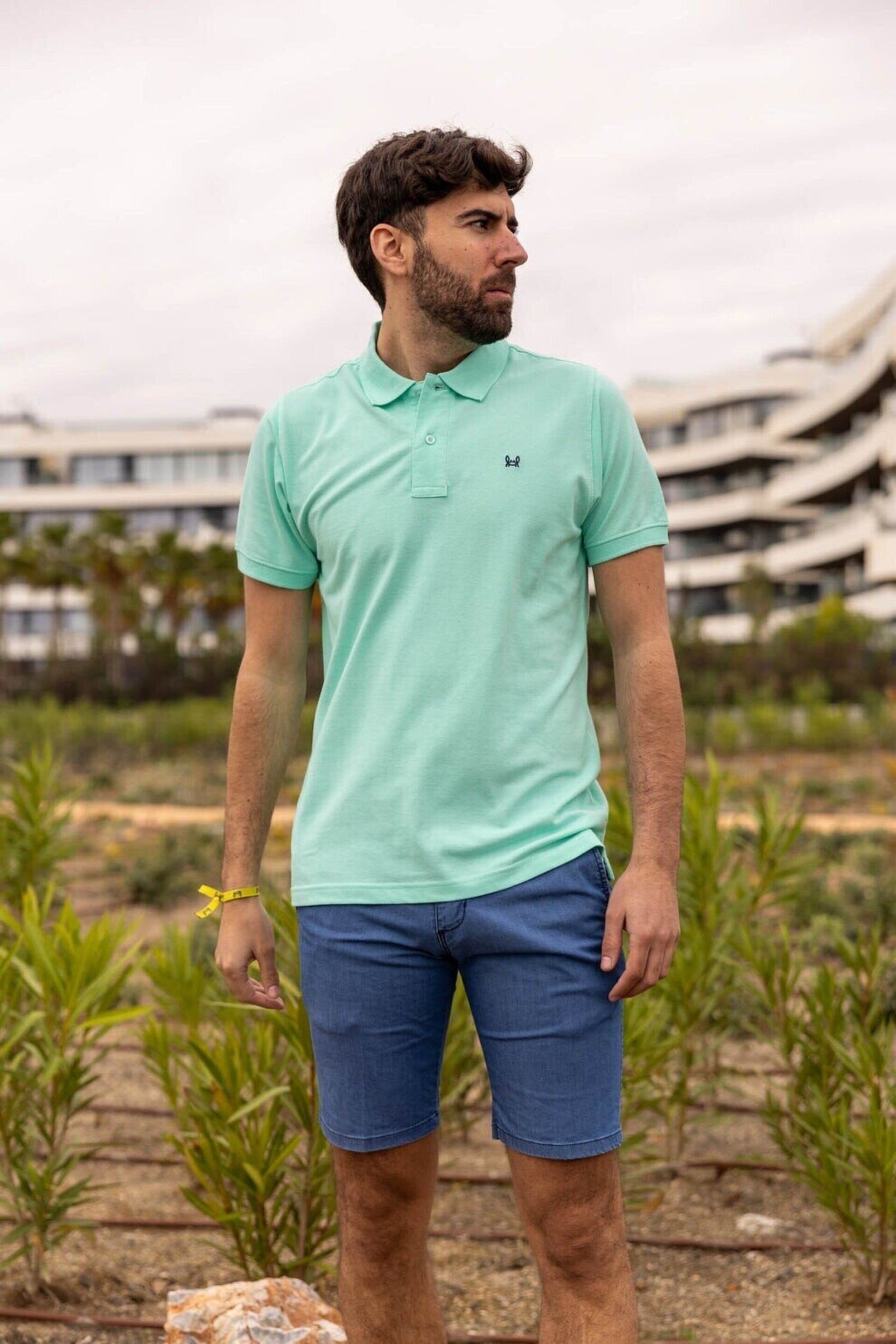 POLO BÁSICO VERDE AGUA - 2