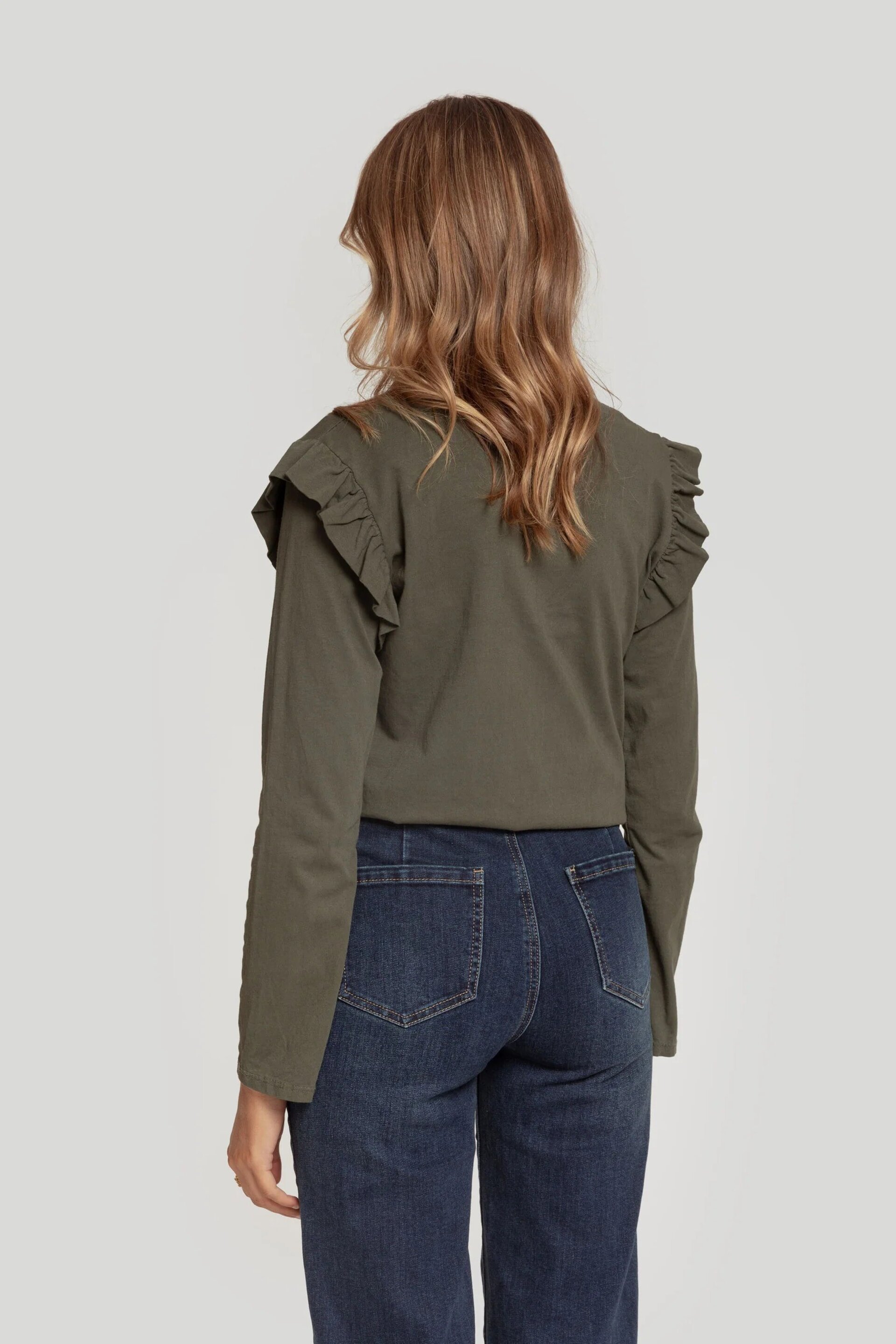 CAMISETA DE VOLANTES VERDE - 3