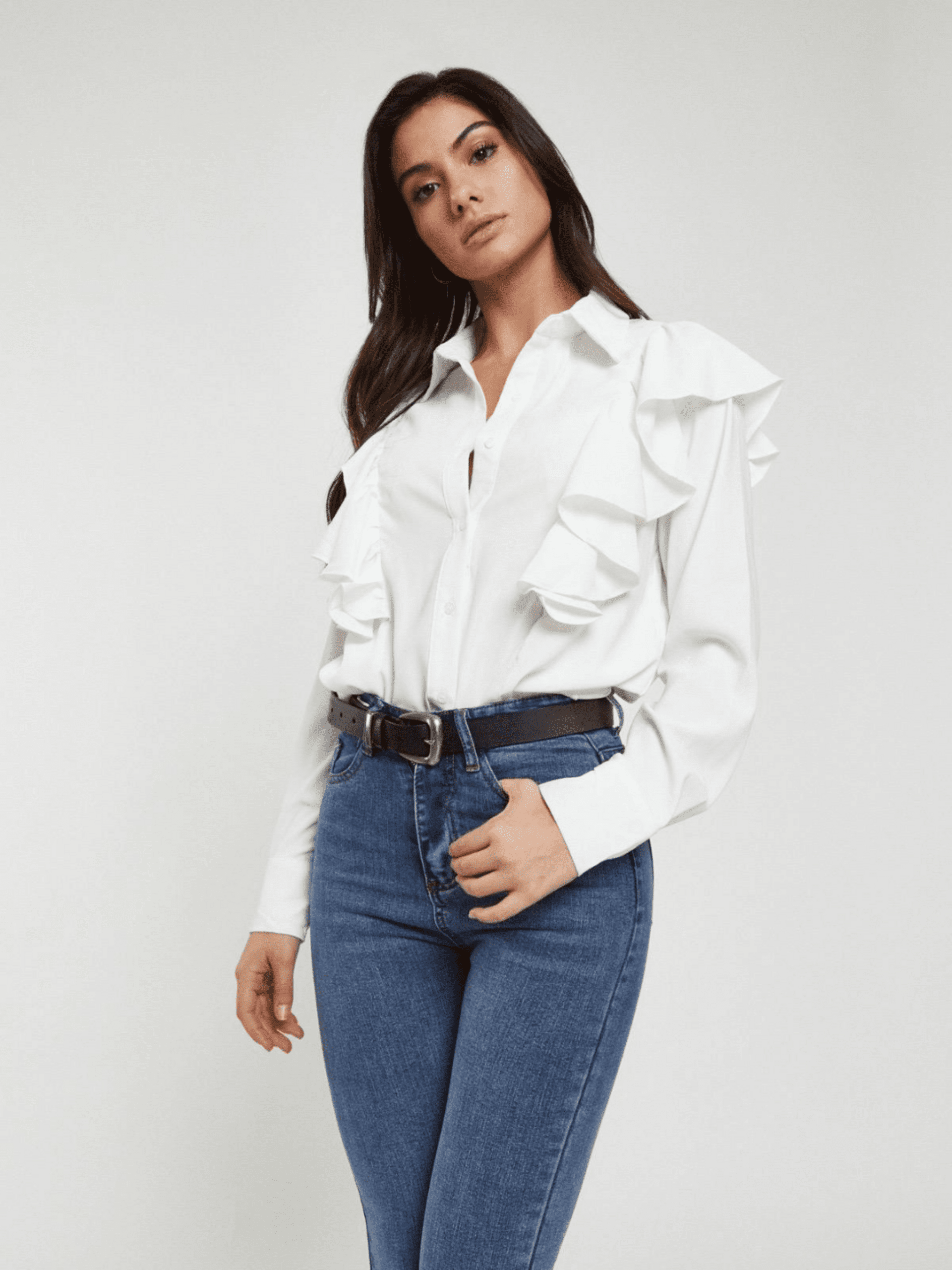 BLUSA CON VOLANTES - 3