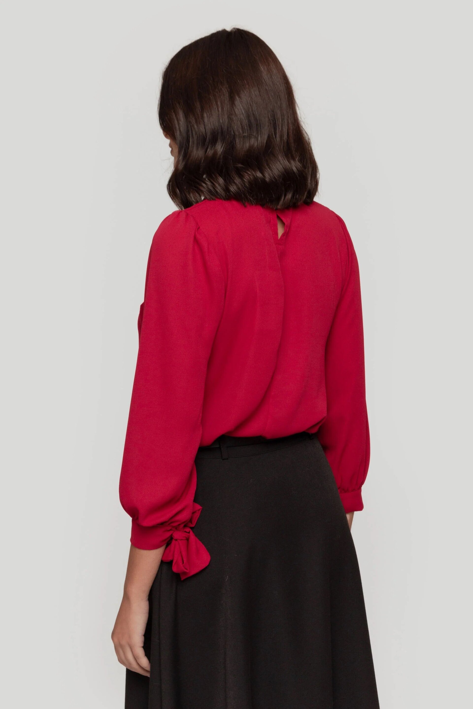 BLUSA GASA LAZOS BURDEOS - 3