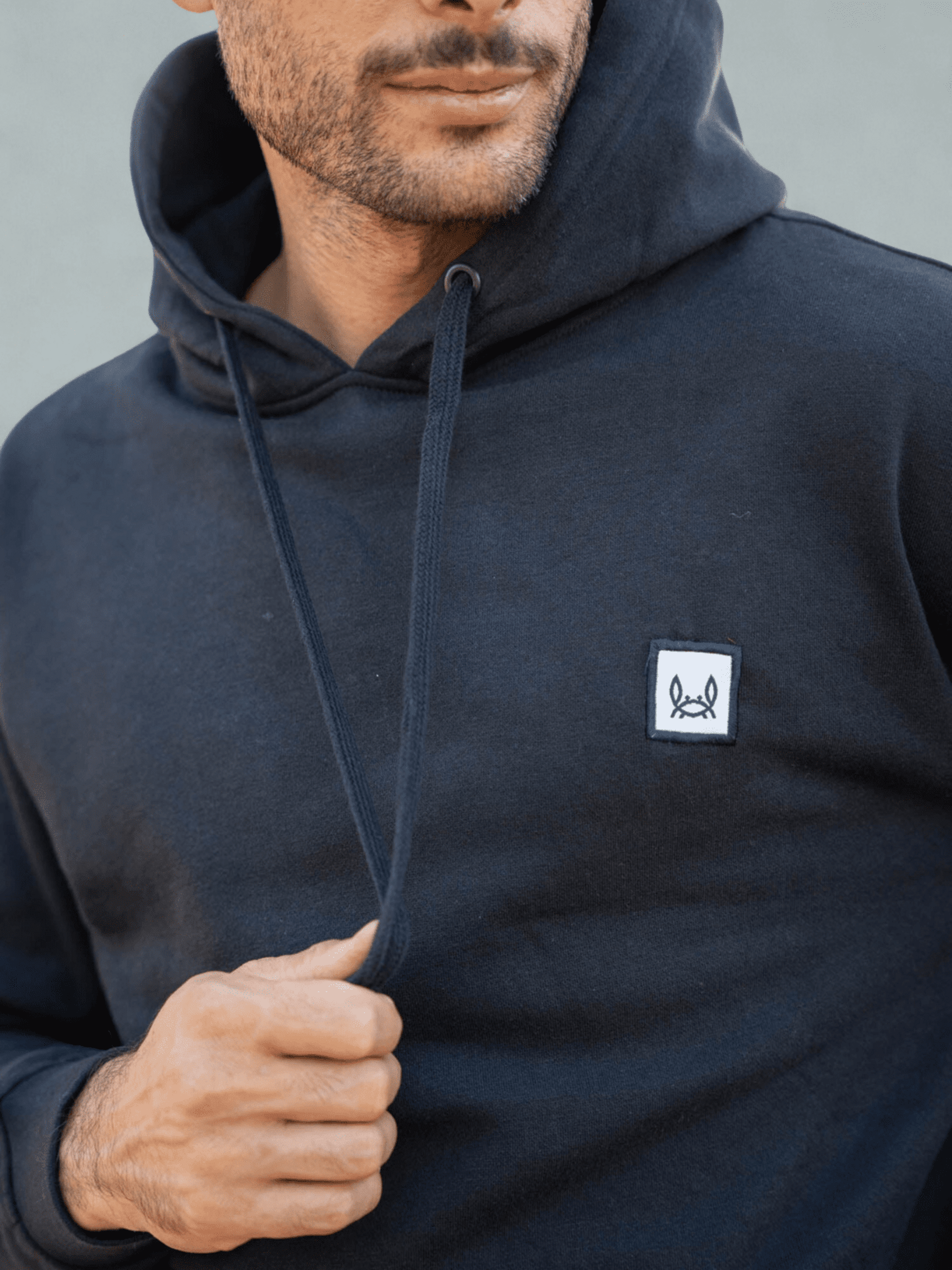 SUDADERA CAPUCHA PARCHE MARINO - 3