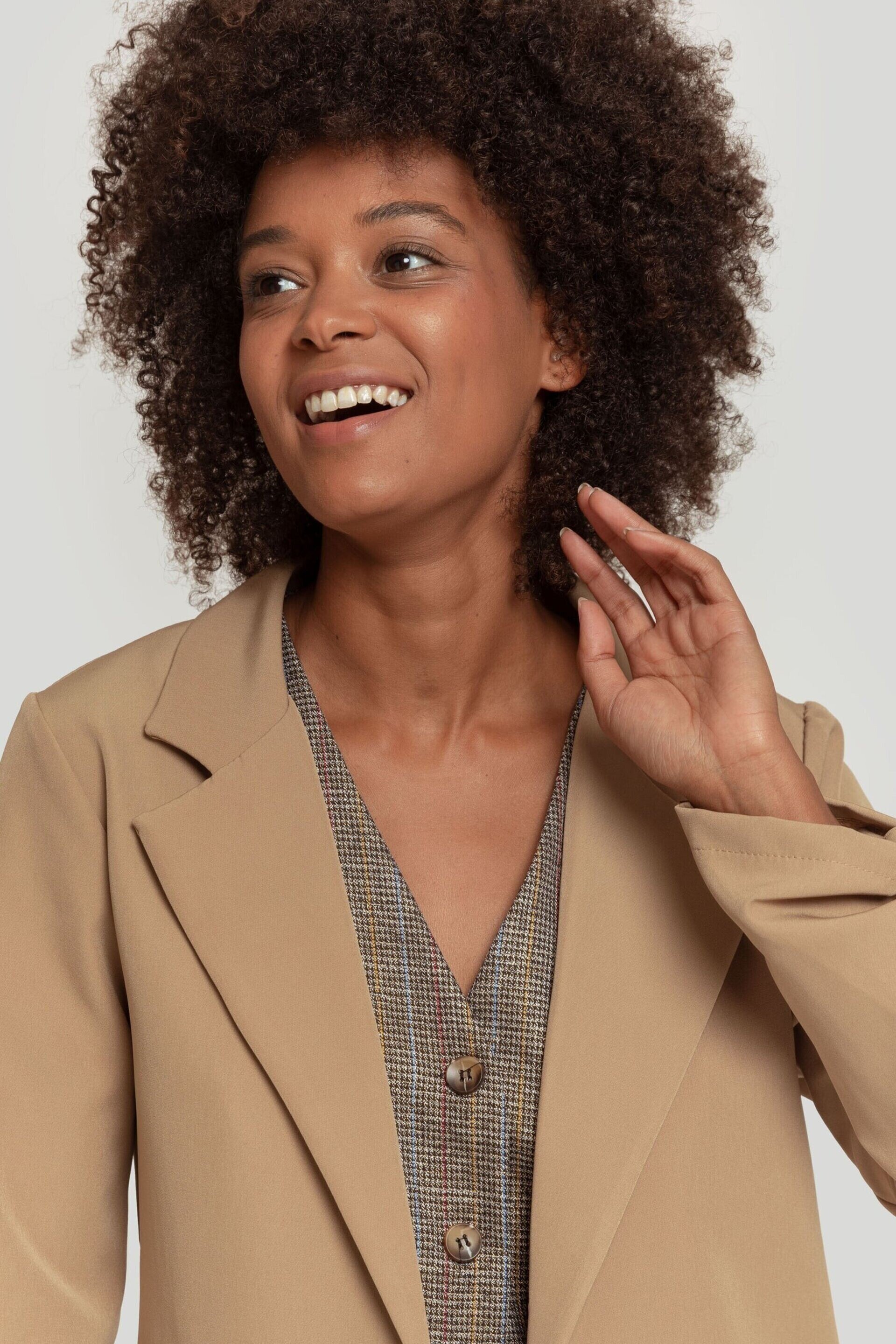 BLAZER REMANGADA CAMEL - 2