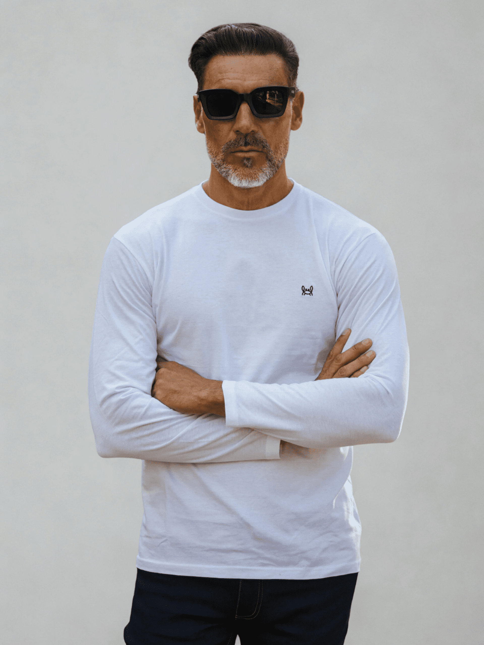 CAMISETA BÁSICA M/LARGA BLANCA - 3