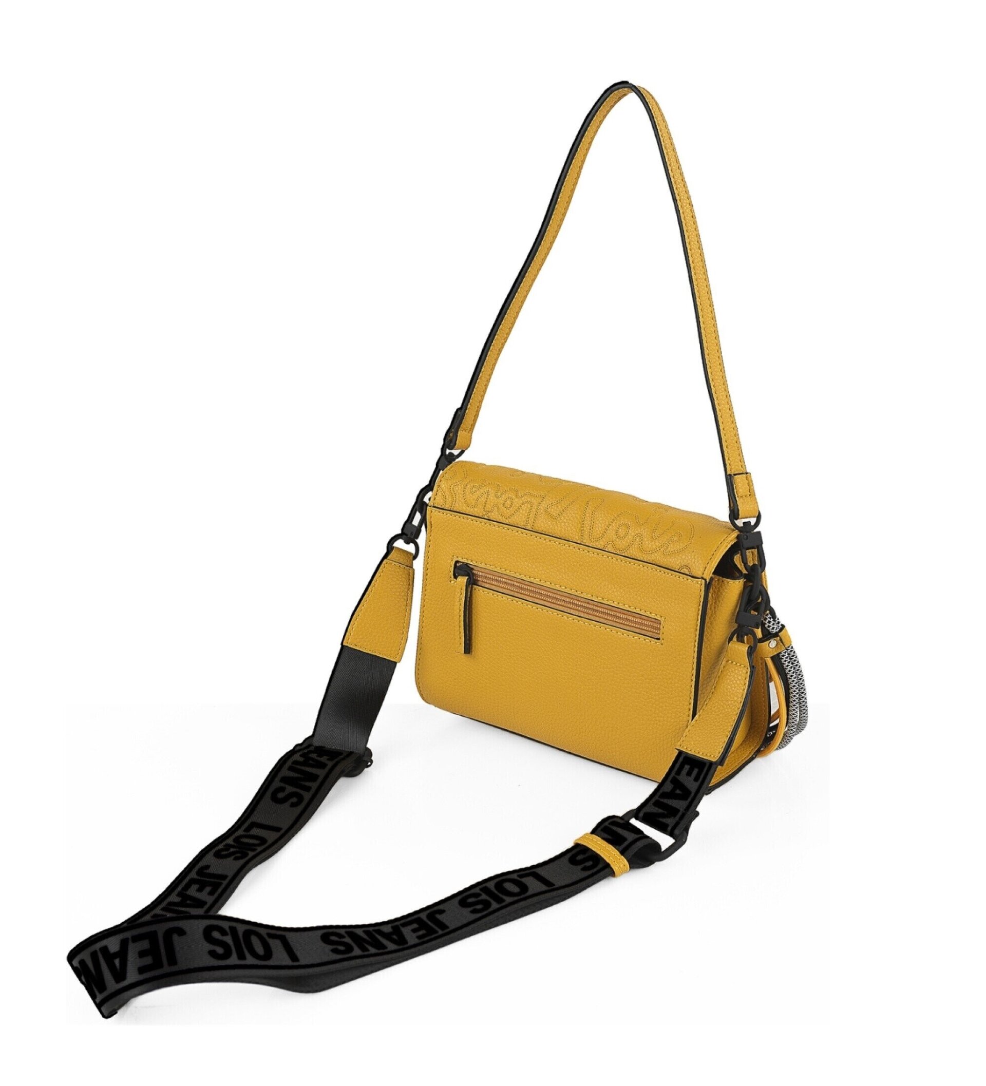 BOLSO BANDOLERA CON SOLAPA AMARILLO VANCOUVER LOIS - 3