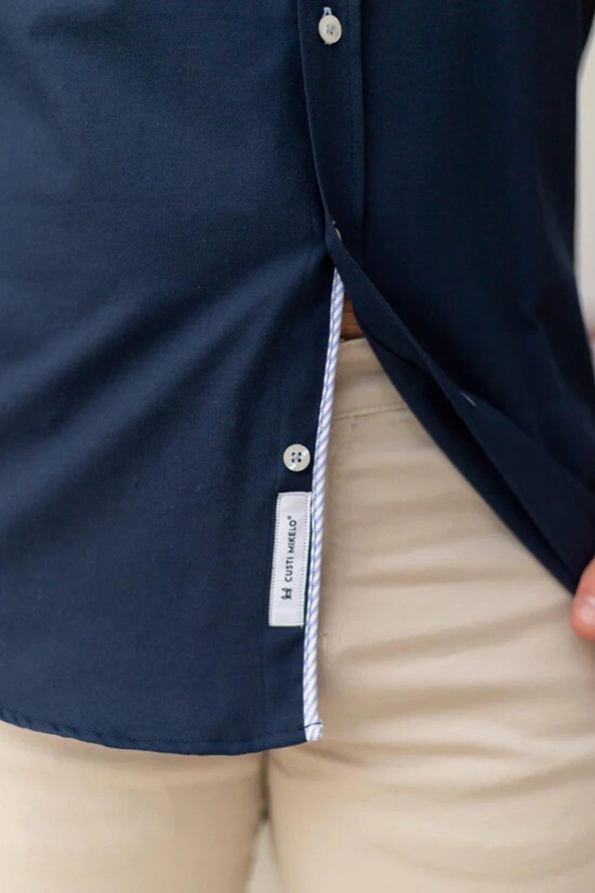 CAMISA LISA OXFORD MARINO - 6