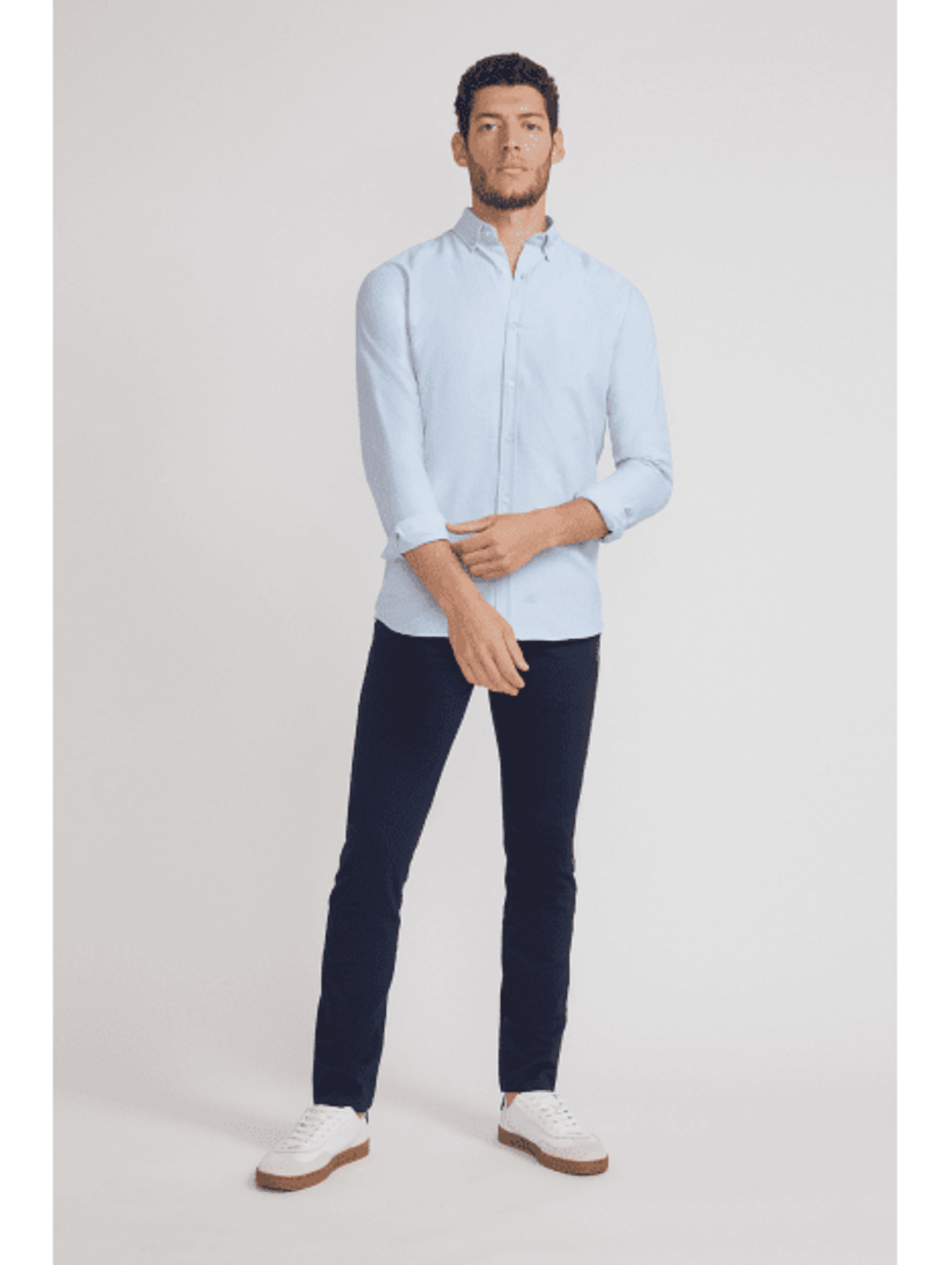 CAMISA OXFORD AZUL - 5